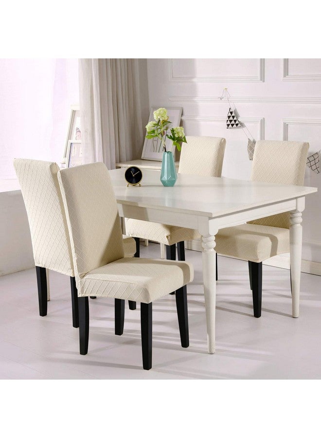 Fuloon 6 Pack Super Fit Stretch Removable Washable Short Dining Chair Protector Cover Seat Slipcover For Hotel, Dining Room, Ceremony, Banquet Wedding Party - Image 5