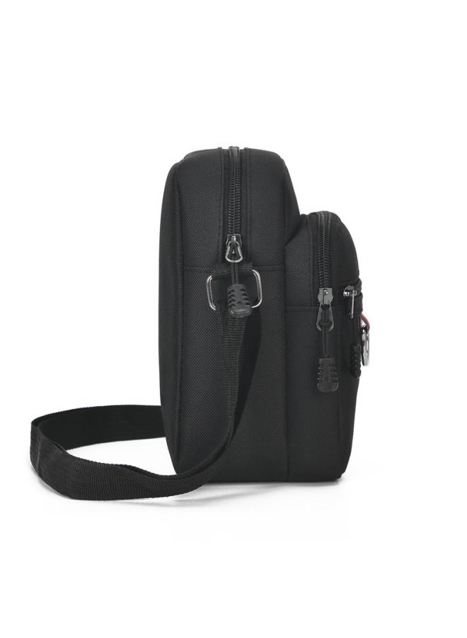 Men's Casual Business Shoulder Bag Simple OxFord Cloth Slung Small Square Bag Cheap Small Bag A Generation Of Hair-Color:Gray - Image 5