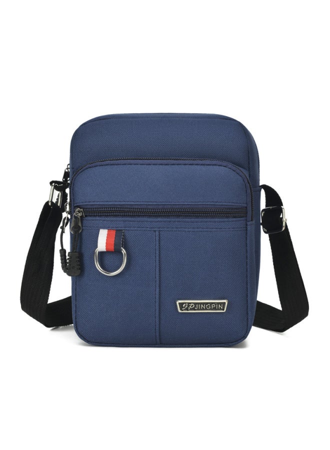 Men's Casual Business Shoulder Bag Simple OxFord Cloth Slung Small Square Bag Cheap Small Bag A Generation Of Hair-Color:Gray - Image 2