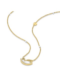 POLICE Birdy NecklaceHalf-Winged Mother-of-Pearl Butterfly with Sparkling Crystals, Gold-Plated, Luxe and Fearless Expression  - Image 2