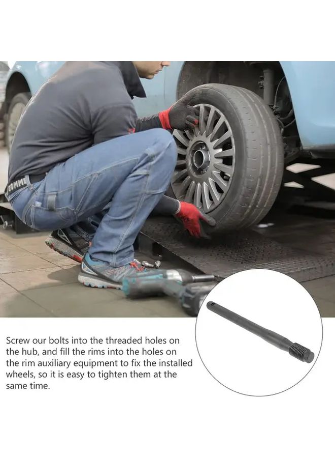 Black Steel Wheel Alignment Pin M14x1.25 for Auto Car Tire Hanger - Image 5