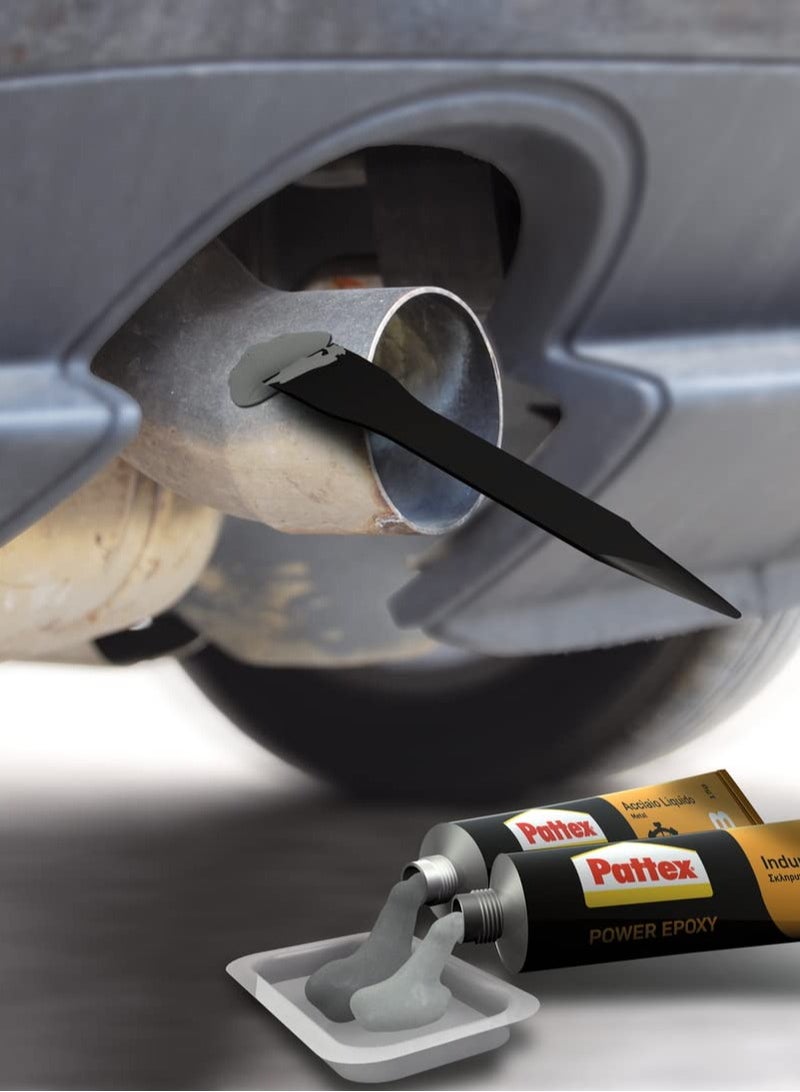 Pattex Power Epoxy is a transparent, two-component, versatile adhesive for repairing and filling a variety of materials, including metal, wood, and plastic. 130 kg/cm² bonding strength, water and chemical resistant. - Image 3