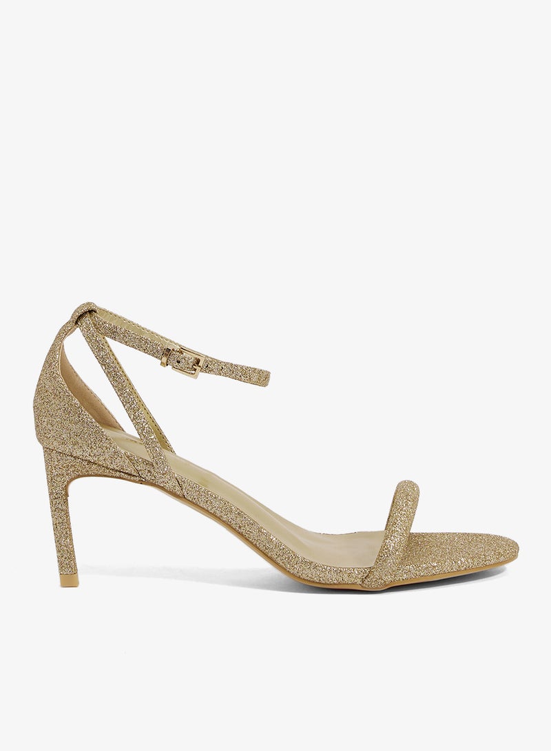 GLAMOROUS Casual Ankle Strap Heeled Sandals - Image 1