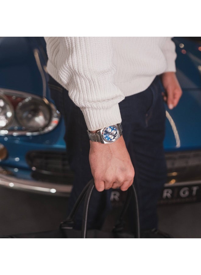 CASIO ساعة كاسيو إيديفيس للرجال - EFB-730D-2A - قرص أزرق، سوار من الفولاذ المقاوم للصدأ، مقاومة للماء حتى 100 متر - Image 5