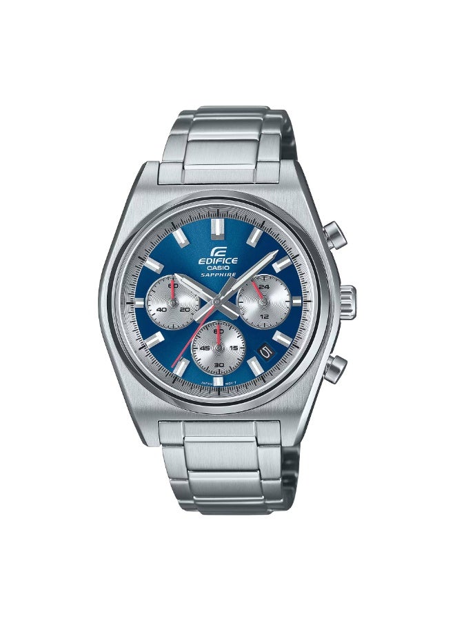 CASIO ساعة كاسيو إيديفيس للرجال - EFB-730D-2A - قرص أزرق، سوار من الفولاذ المقاوم للصدأ، مقاومة للماء حتى 100 متر - Image 1