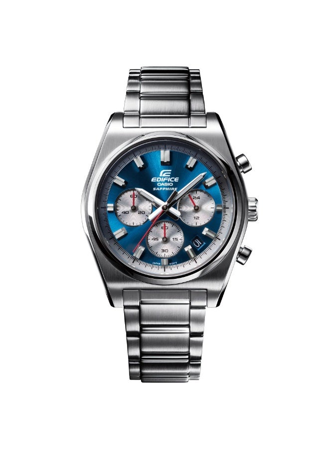 CASIO ساعة كاسيو إيديفيس للرجال - EFB-730D-2A - قرص أزرق، سوار من الفولاذ المقاوم للصدأ، مقاومة للماء حتى 100 متر - Image 3
