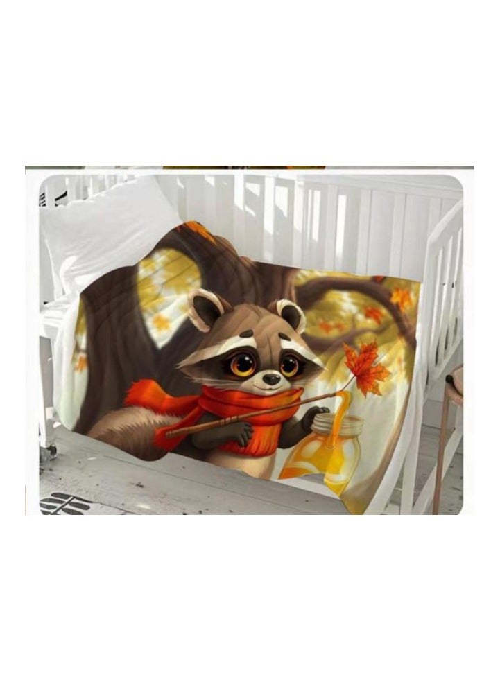 عام بطانية رقيقة من الفانيلا الكرتونية للأطفال أو الطلاب (دافئة ومريحة ومناسبة للنوم والألعاب) 100 سم * 150 سم - 742 - Image 3