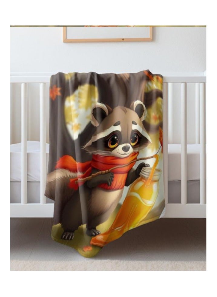 عام بطانية رقيقة من الفانيلا الكرتونية للأطفال أو الطلاب (دافئة ومريحة ومناسبة للنوم والألعاب) 100 سم * 150 سم - 742 - Image 4