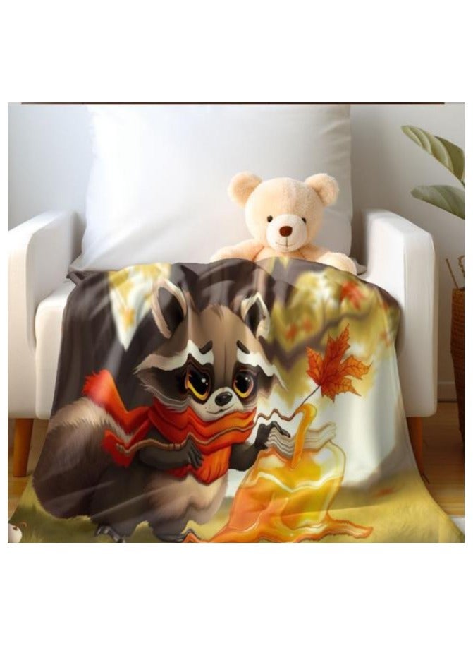 عام بطانية رقيقة من الفانيلا الكرتونية للأطفال أو الطلاب (دافئة ومريحة ومناسبة للنوم والألعاب) 100 سم * 150 سم - 742 - Image 5