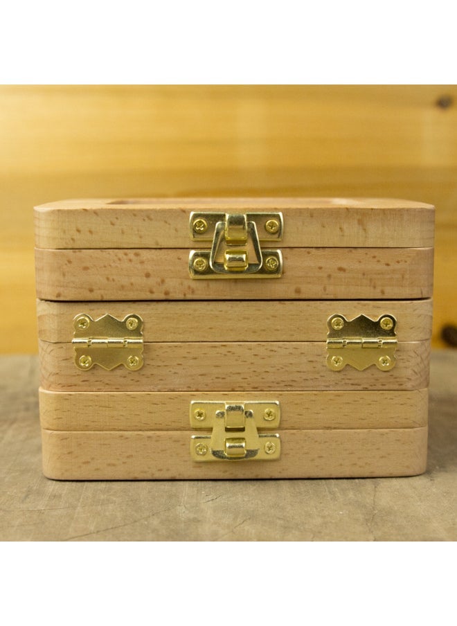 Children's Wooden Tooth Box Baby Boys Girls Milk Teeth Collection Frame Memorial Preservation Box Infant Hair Storage Case-Color:Fillet Photo Frame-English  - Image 4