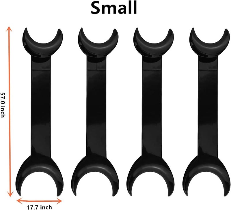 Ceonam 8 Pack Black T-Shape Intraoral Cheek Lip Retractor, 4 Large Size+4 Small Size Double Head Mouth Opener for Teeth Whitening Surgical Retractor, Dental Orthodontic Oral Care Tool - Image 4