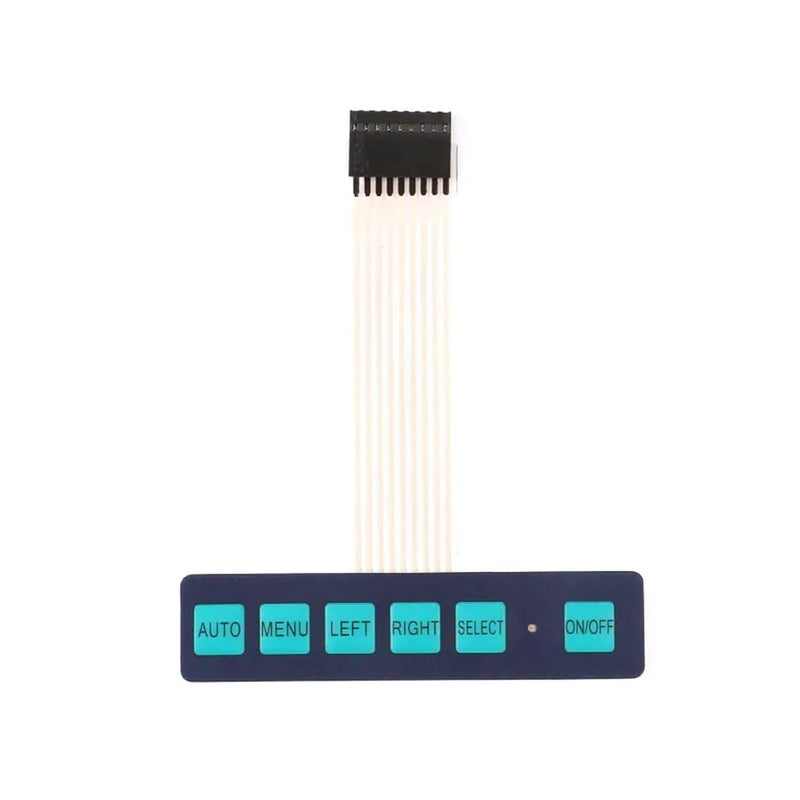 1 * 2 3 4 5 مفتاح غشاء رئيسي 3 * 4 لوحة مفاتيح مصفوفة 4X5 مع 1X6LED (أبيض) - Image 1