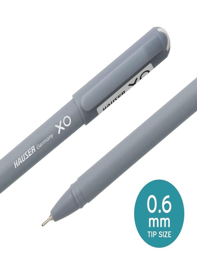 Hauser XO Ball Pen Blister Pack | Tip Size 0.7 Mm | Sleek Body & Minimalistic Design | Matt Finish | Solid Body Type | Low Viscosity Ink | Ultra Durable Tip | Black Ink, Set Of 10 Pens - Image 5