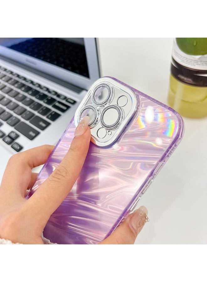 Zaboon Case For iPhone 13 Pro Plating Glitter Texture TPU Phone Case with Lens Film - Image 4