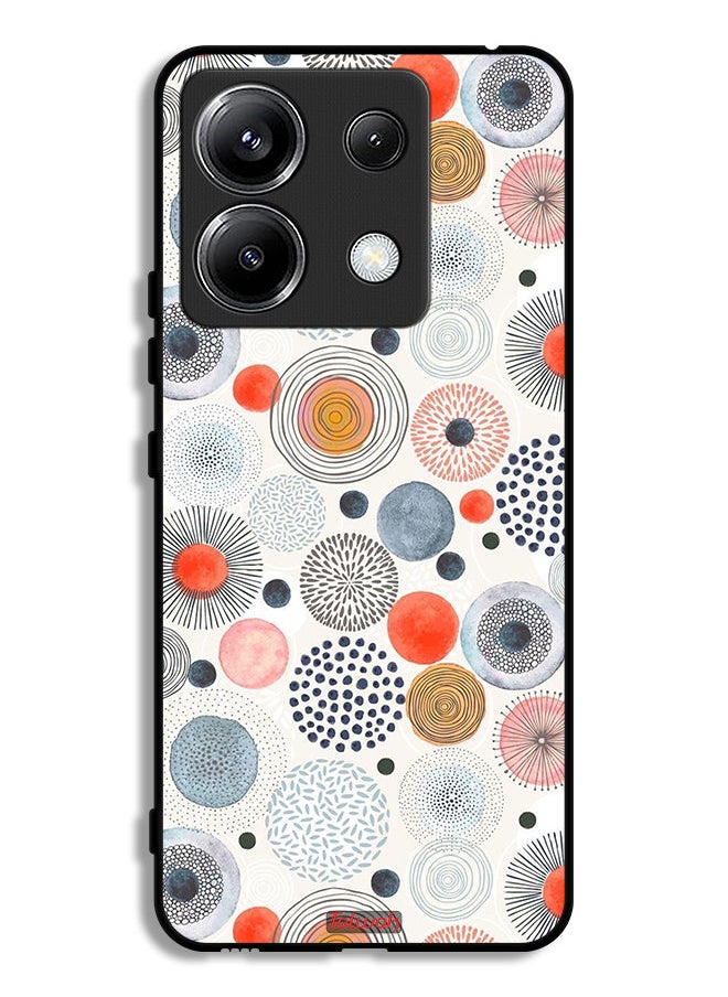 Tolwak Xiaomi Redmi Note 13 Pro 5G Protective Case Cover Cotton Flowers Pattern  - Image 1
