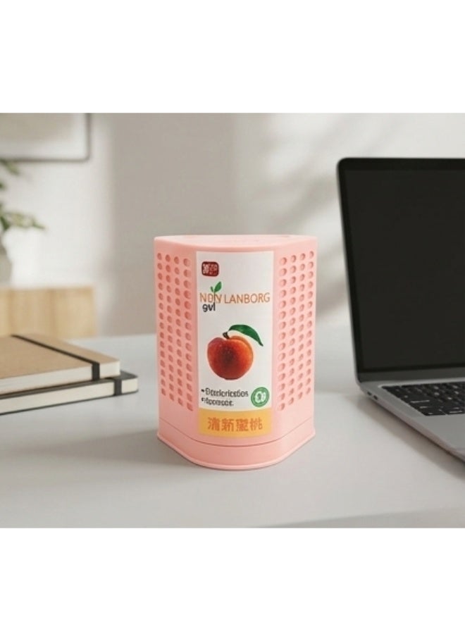 Natural Air Freshening Gel  – Odor Remover and Air Purifier for Bathrooms, Bedrooms, Cars, and Offices, Long-Lasting 30-Day Fragrance, Safe, Non-Toxic, Compact Gel for Home and Work Spaces-Fresh Peach - Image 3