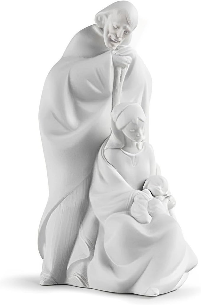 BY LLADRO A CHILD IS BORN MATTE WHITE FIGURINE