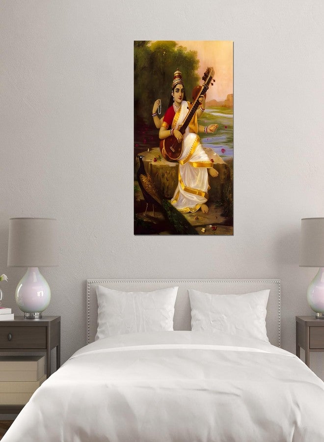 Roostaflag Ravi Varma Paintings Poster | Saraswati Ravi Varma Posters For Wall | Raja Ravi Varma Paintings Sticker | Raja Ravi Varma Paper Posters For Room Decoration - Image 5