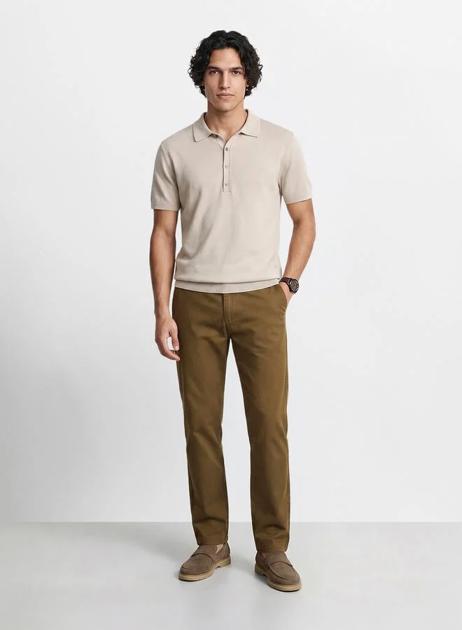The Indian Garage Co Men Slim Fit Mid Rise Chinos