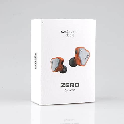 Linsoul 7Hz Salnotes Zero HiFi 10mm Dynamic Driver in-Ear Earphone IEM with Metal Composite Diaphragm Stainless Steel Faceplate Detachable 2Pin OFC Cable (Orange, with Mic, 3.5mm) - Image 4