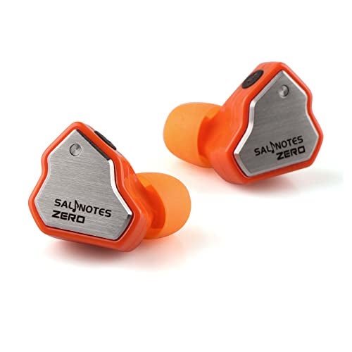 Linsoul 7Hz Salnotes Zero HiFi 10mm Dynamic Driver in-Ear Earphone IEM with Metal Composite Diaphragm Stainless Steel Faceplate Detachable 2Pin OFC Cable (Orange, with Mic, 3.5mm) - Image 2