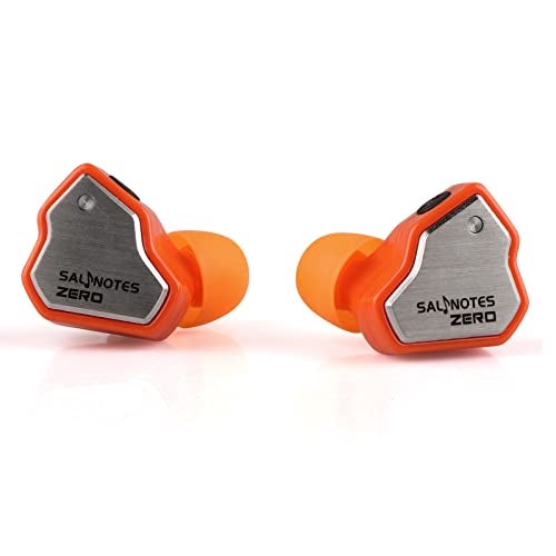 Linsoul 7Hz Salnotes Zero HiFi 10mm Dynamic Driver in-Ear Earphone IEM with Metal Composite Diaphragm Stainless Steel Faceplate Detachable 2Pin OFC Cable (Orange, with Mic, 3.5mm) - Image 5