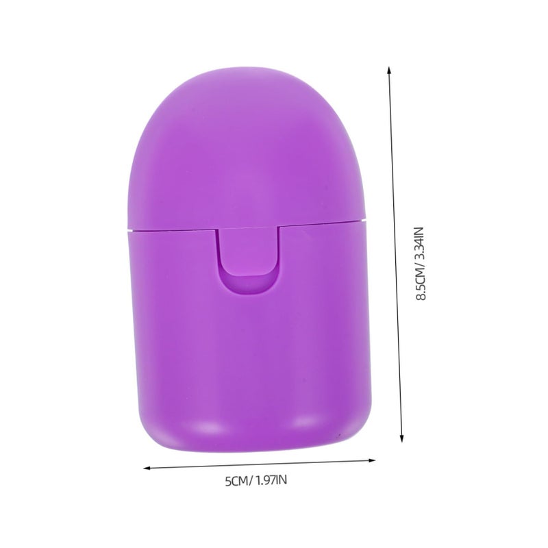 Carrier 2pcs Case Holder Large Capacity Leakproof for Outdoor Activities Purple - Image 3