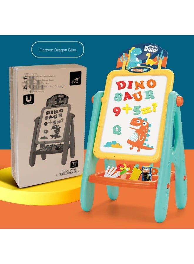 Carton Kids Art Easel,Available on Both Sides,Clean and Dust-Free,Standing Magnetic Drawing Board 