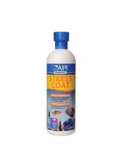 API Marine Stress Coat Saltwater Aquarium Water Conditioner 16Ounce Bottle  - Image 1
