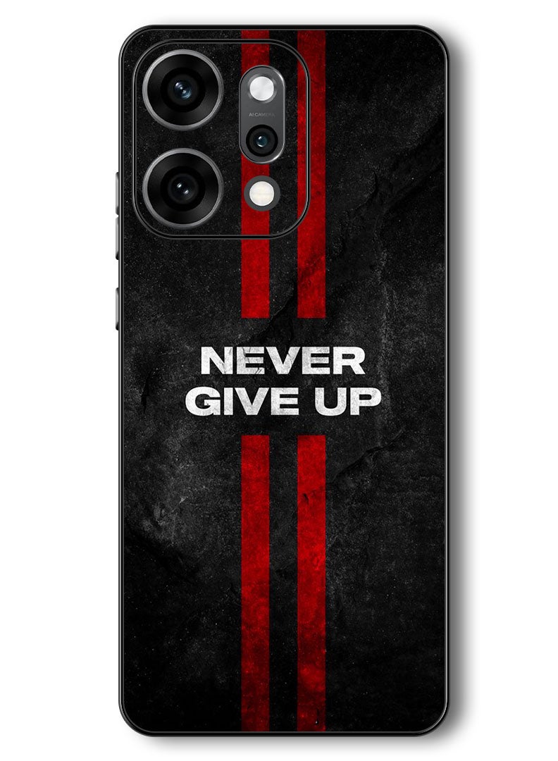 Theodor Case Compatible with Oppo Reno 14 Pro 6.83 Inch Protection Shockproof Bumper Cover Never Give up stripes - Image 1