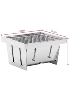 Generic Stainless Steel Folding Barbecue Outdoor Camping Picnic BBQ Household Small Grill  - Image 2