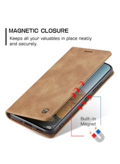 CaseMe For Xiaomi Redmi Note 14 Pro+ Cover, Magnetic Adsorption Full Body Shockproof Protective 14 Pro Plus Flip Cover, PU Leather Hidden Stand Wallet Case  - Image 2