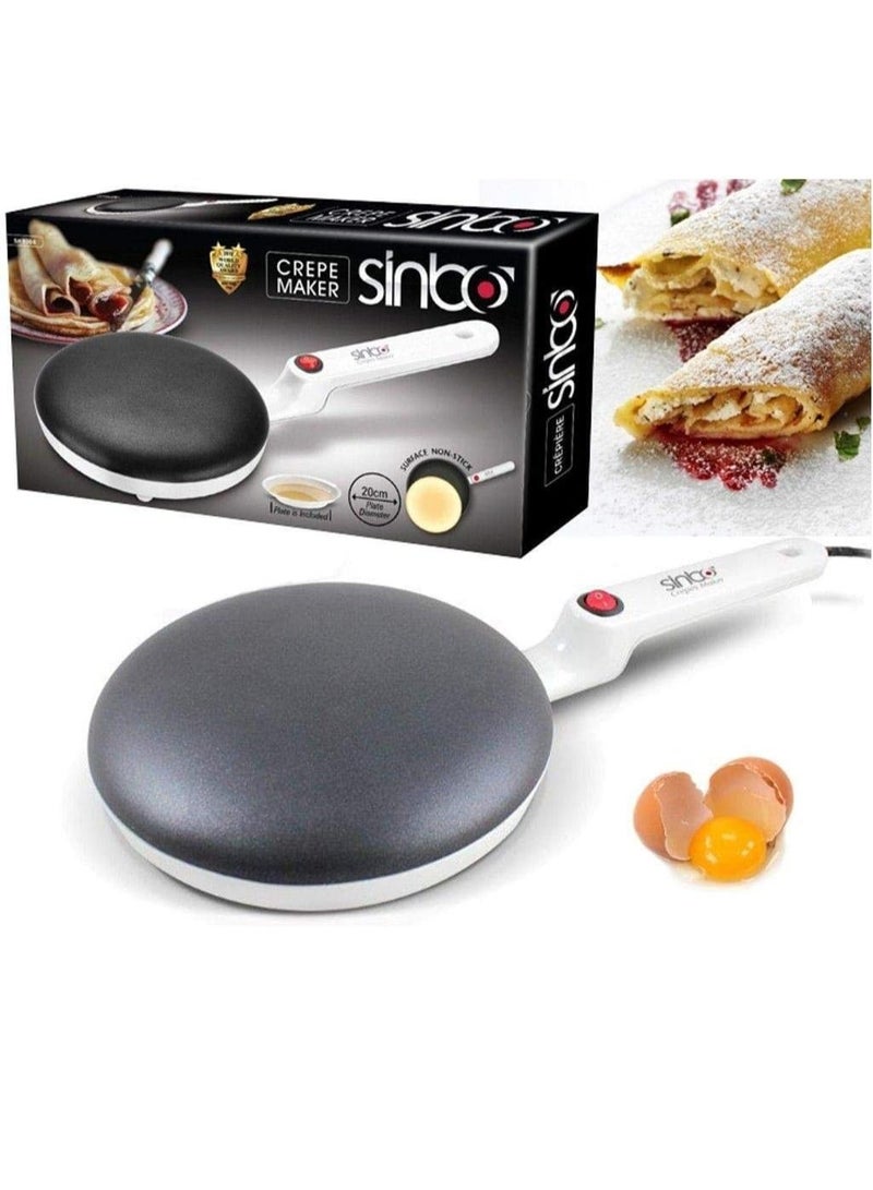 Sinbo Electric Crepe Maker Non-Stick Pan Frying Griddle Machine - Image 3