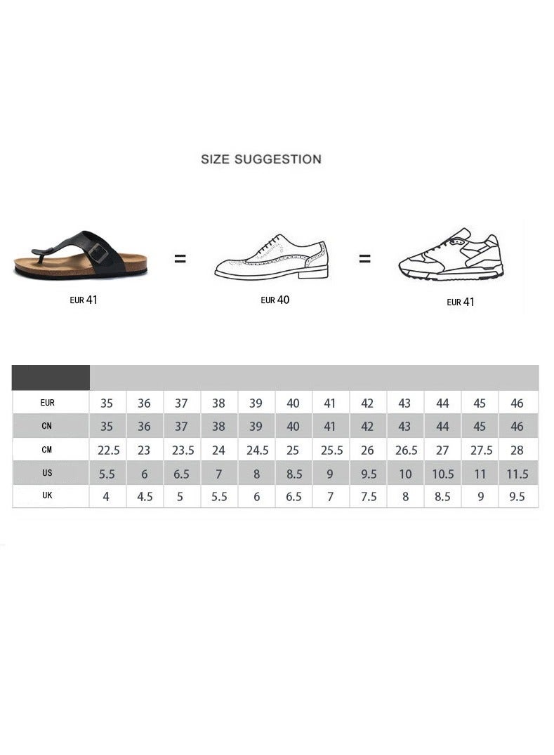 Beauenty Casual Cork Footbed Support Sandals-White - Image 4