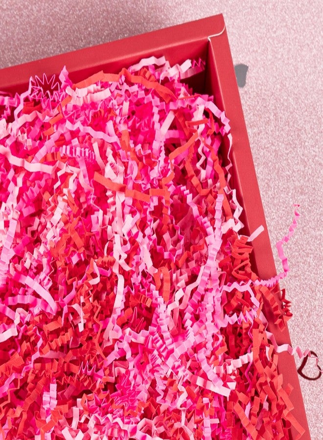 CIPOWM 10.6oz Valentine's Day Crinkle Cut Paper Shred, 3 Colors Red Pink Raffia Paper Shred Filler Grass for Gift Wrapping Craft DIY Gift Bag Box Filling Party Supply - Image 5