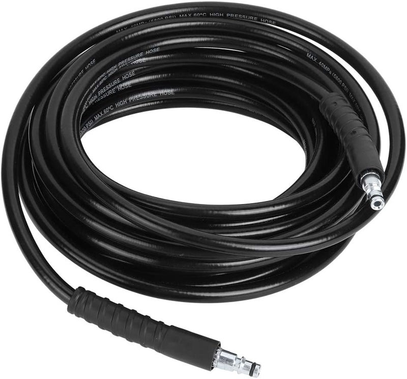 woobles High Pressure Replacement Water Hose, Steel Wire Braid High Pressure Cleaning Washer Water Hose Pipe Tube Fit for Karcher K2 K3 K4 K5 K Series(10M, Black) - Image 5