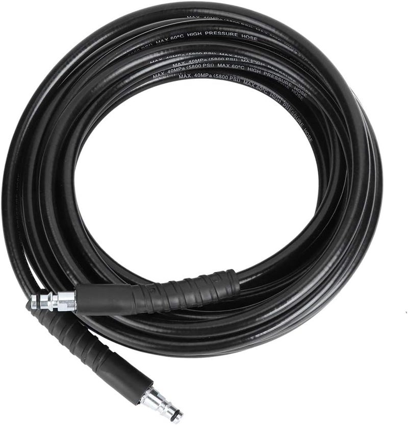 woobles High Pressure Replacement Water Hose, Steel Wire Braid High Pressure Cleaning Washer Water Hose Pipe Tube Fit for Karcher K2 K3 K4 K5 K Series(10M, Black) - Image 4