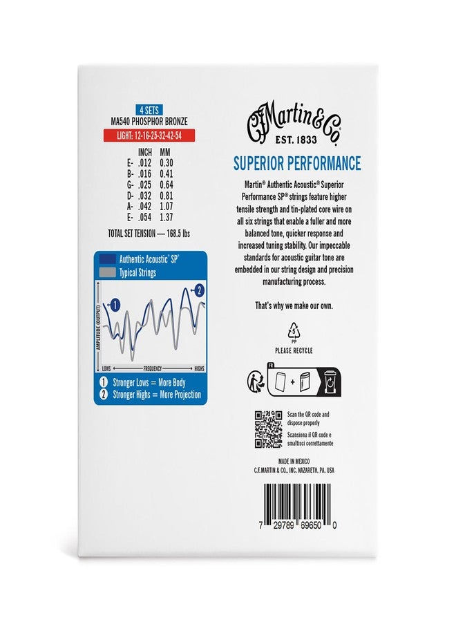 مارتن 41Y25MA540PK4 أوتنتال أكوستيك SP 92/8 عبوة من 4 قطع - Image 2