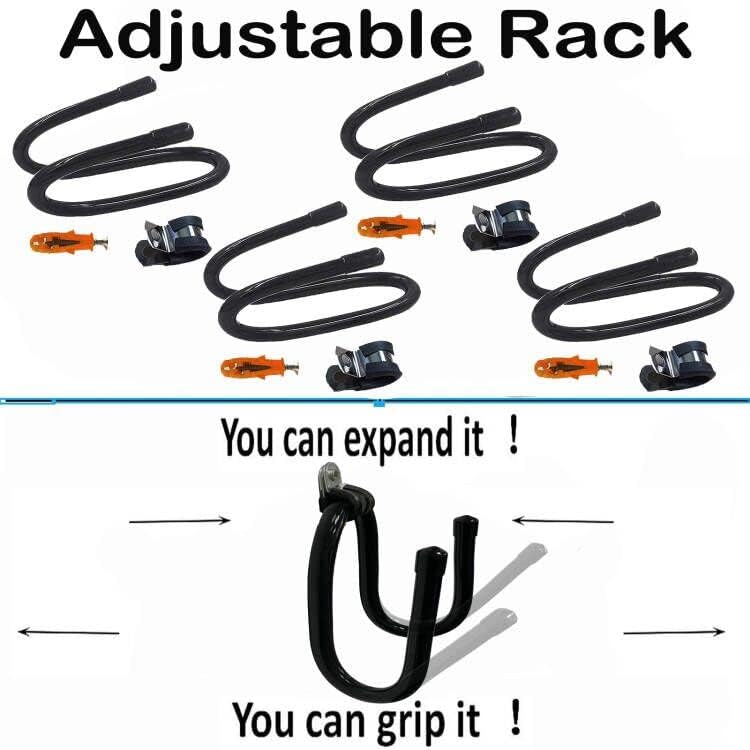 AUXPhome Power Tool Organizer - Wall Mount Garage Storage Rack, Hanger Hooks for Drills, Cables, Accessories & Tool Box - Holds 4 Drills - Image 3