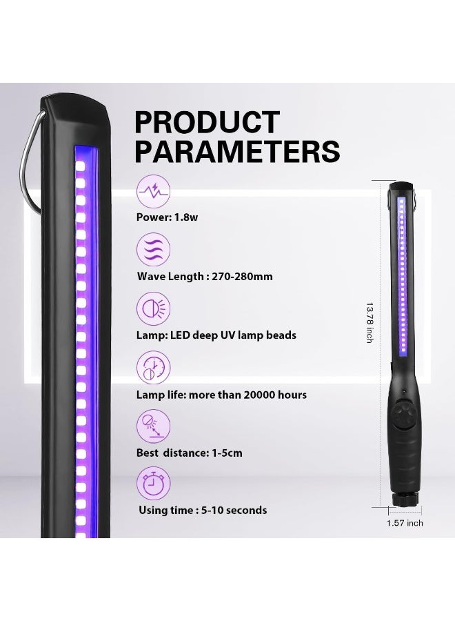 Portable UV Disinfection Lamp - Rechargeable Ultraviolet Sanitizer for Home, Hotel, Travel & Car - Image 2