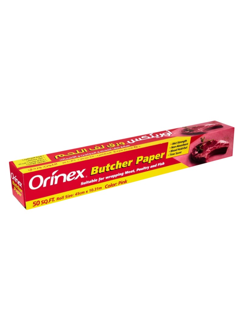 Orinex Pink Butcher Paper (45cm X 10.31m)