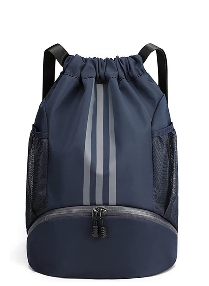 Y&D Drawstring Backpack Bag Gym Sack String Men Women Basketball Bundle Pocket Student School Football Storage Large Capacity Fitness - Image 1
