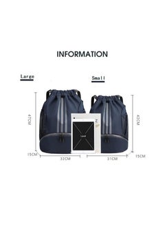 Y&D Drawstring Backpack Bag Gym Sack String Men Women Basketball Bundle Pocket Student School Football Storage Large Capacity Fitness  - Image 2