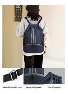 Y&D Drawstring Backpack Bag Gym Sack String Men Women Basketball Bundle Pocket Student School Football Storage Large Capacity Fitness  - Image 3