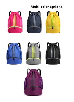 Y&D Drawstring Backpack Bag Gym Sack String Men Women Basketball Bundle Pocket Student School Football Storage Large Capacity Fitness  - Image 4
