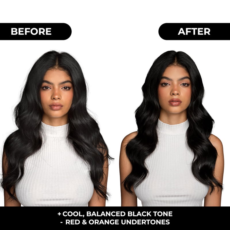 naissant Cool Black Hair Toning Shampoo | Ultra High-Purity Pigments | Neutralizes Red & Orange Undertones | Hyaluronic Acid, Collagen & Biotin | Paraben, Ammonia & Sulfate Free | 10.1 Fl. Oz - Image 3