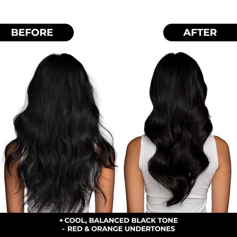 naissant Cool Black Hair Toning Shampoo | Ultra High-Purity Pigments | Neutralizes Red & Orange Undertones | Hyaluronic Acid, Collagen & Biotin | Paraben, Ammonia & Sulfate Free | 10.1 Fl. Oz - Image 4