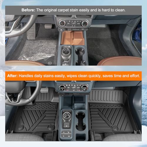 powoq Gas Floor Mat Compatible with 2022-2026 Ford Maverick Truck Bed Mat Liner Cargo Liner TPE Tailgate Mat Replacement for 2022-2024 2025 2026 Ford Maverick Accessories - Image 3