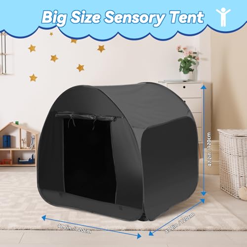 Dreamtrue Sensory Tent for Kids 472 472 472 in Portable Popup Play Tent for Calming Down Improving Focus Ideal for Children with Autism ADHD Sensory Processing Disorder SPD - Image 5