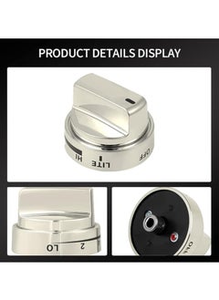 General AEZ73453509 furnace replacement knob, LG and Kenmore oven/stove LRG3083ST/00 LDG3016ST/00 LRG3093ST/02 LDG3035ST LDG3036ST/01 LDG3036ST/00 LG3036ST/00 3 replacement parts  - Image 2